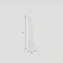 Moulure coloniale en PVC 3" x 3/4" x 8'.
