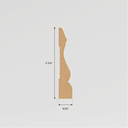 Moulure coloniale 2-3/4" x 1/2" x 7'.