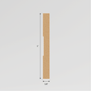 Moulure contemporaine 5" x 5/8" x 8'.