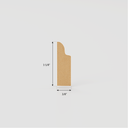 Door stop molding 1-1/8" x 3/8" x 7'