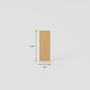 Flat door stop molding 1-1/8" x 3/8" x 7'