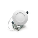 White 4" recessed led slim panel
