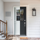 Guillotine-style Black (outside) / White (inside)