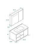 Lausane Vanity Set 40"