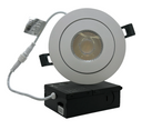 Recessed LED White Gimbal Light